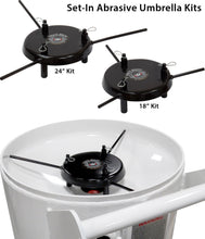 Load image into Gallery viewer, Pirate Brand 888-7001-00424PB Abrasive Umbrella Kit, Set-In, 24", Adjustable Height, For 24" Diameter Vessels, Powder Coated – Replaces Schmidt (Axxiom) 7001-004-24