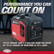 Load image into Gallery viewer, Simpson® Inverter Generator SGS3543 4375 Starting / 3500 Running Watt Gasoline Portable Inverter Generator 49-State 70127