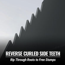 Load image into Gallery viewer, MechMaxx 48" Skid Steer Stump Bucket Wrecker with Universal Quick Attach, Bolt-On Cutting Teeth, SBE53