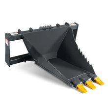 Load image into Gallery viewer, MechMaxx 48" Skid Steer Stump Bucket Wrecker with Universal Quick Attach, Bolt-On Cutting Teeth, SBE53