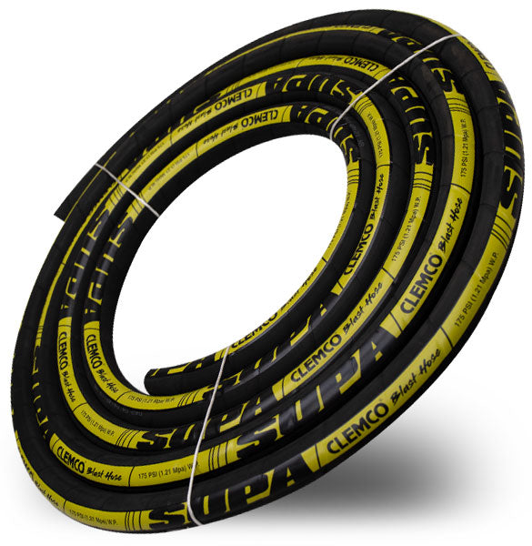 Clemco Standard Supa Blast Hose - 1-1/4″ ID x 50′ w/ CQPS-2 Nylon Coupling