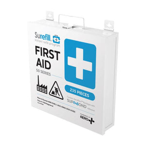 Aero Healthcare SF50BTC SUREFILL™ 50 ANSI 2021 B First Aid Kit - Metal Case - Custom Label