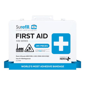 Aero Healthcare SF50BT SUREFILL™ 50 ANSI 2021 B First Aid Kit - Metal Case