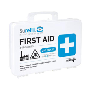 Aero Healthcare SF50BW SUREFILL™ 50 ANSI 2021 B First Aid Kit - Weatherproof Plastic Case