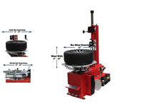 Load image into Gallery viewer, Tuxedo Lifts TC-950 Swing-Arm Tire Changer – 47" Max Wheel, 15"–28" Inside / 13"–24" Outside Rim Clamp