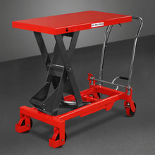 Load image into Gallery viewer, MechMaxx Mobile Scissor Lift Table Cart 2200lbs Capacity, Platform Size, 39.4” x 20.2”, Height 39.4”, TF22