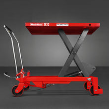 Load image into Gallery viewer, MechMaxx Mobile Scissor Lift Table Cart 2200lbs Capacity, Platform Size, 39.4” x 20.2”, Height 39.4”, TF22
