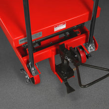 Load image into Gallery viewer, MechMaxx Mobile Double Scissor Lift Table Cart 2200lbs Capacity, Platform Size, 47.2" x 24", Height 66.9", TFD22