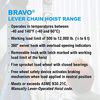Bravo Lever Chain Hoist, 6,000 lb. 3 Ton Load Capacity