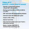 Load image into Gallery viewer, Tralift Manual Chain Hoist, 2,000 lb. (1 Ton) Load Capacity