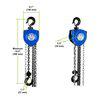 Tralift Manual Chain Hoist, 2,000 lb. (1 Ton) Load Capacity