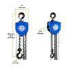 Tralift Manual Chain Hoist, 3,000 lb. (1.5 Ton) Load Capacity