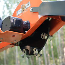 Load image into Gallery viewer, MechMaxx 24'' Cutting Wheel Hydraulic Cylinders Stump Grinder, (PTO Shaft Included with Slip Clutch), 35-60hp, TSG61