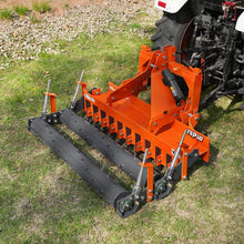 Load image into Gallery viewer, MechMaxx 60" Heavy Duty Soil Pulverizer, Double Spiked Roller, 21 Shanks, Category 1 and 2, 3 Point Hitch Tractor Attachment, TSP60D