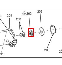 Load image into Gallery viewer, Graco U71088 Seal,3/8x5/8,shaft - highlighted in parts diagram