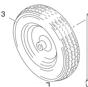 Graco 119543 Rear Large Wheel