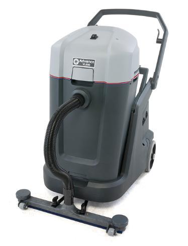 Advance 107409093 VL500 55 - 14 Gal Tools: Floor Nozzle w/ Rubber Strip, Nozzle Brush Tool, Crevice Tool, Hose Extension, Scrubber