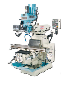 Baileigh Industrial - 220V 3Phase Variable Speed Vertical Milling Machine with Rigid Head. 10" x 54" Table