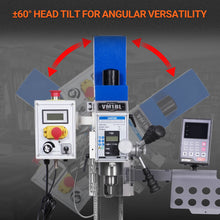 Load image into Gallery viewer, MechMaxx 6"x20'' Benchtop Mill Drill Machine with DRO Brushless Motor, Variable Speed, R8 Spindle, 1 HP, 110V, Compact Milling Drilling Tool for Garage Shop, DIY Metalworking without Stand VM18LD