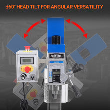 Load image into Gallery viewer, MechMaxx 6"x20'' Benchtop Mill Drill Machine, Variable Speed, R8 Spindle, 1 HP, 110V, Brushless Motor Compact Milling Drilling Tool for Garage Shop, DIY Metalworking without Stand VM18L