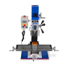 Load image into Gallery viewer, MechMaxx 7‘’ x 27-1/2‘’ Benchtop Mini Mill Drill Machine, Variable Speed, Brshless Motor, R8 Spindle, 1.5 HP, 110V, Compact Milling Drilling Tool for Garage Shop, DIY Metalworking without Stand VM25L