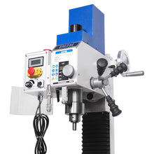 Load image into Gallery viewer, MechMaxx 7‘’ x 27-1/2‘’ Benchtop Mini Mill Drill Machine, Variable Speed, Brshless Motor, R8 Spindle, 1.5 HP, 110V, Compact Milling Drilling Tool for Garage Shop, DIY Metalworking without Stand VM25L