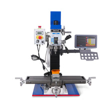 Load image into Gallery viewer, MechMaxx 1.5HP 7‘’x 27-1/2‘’ Benchtop Mini Mill Drill Machine, Variable Speed, R8 Spindle, Brushless Motor, 110V, Compact Milling Drilling Tool for Garage Shop, DIY Metalworking without Stand VM25LD