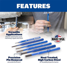 Load image into Gallery viewer, Marshalltown VN70022 22 - 6pc Pin Punch