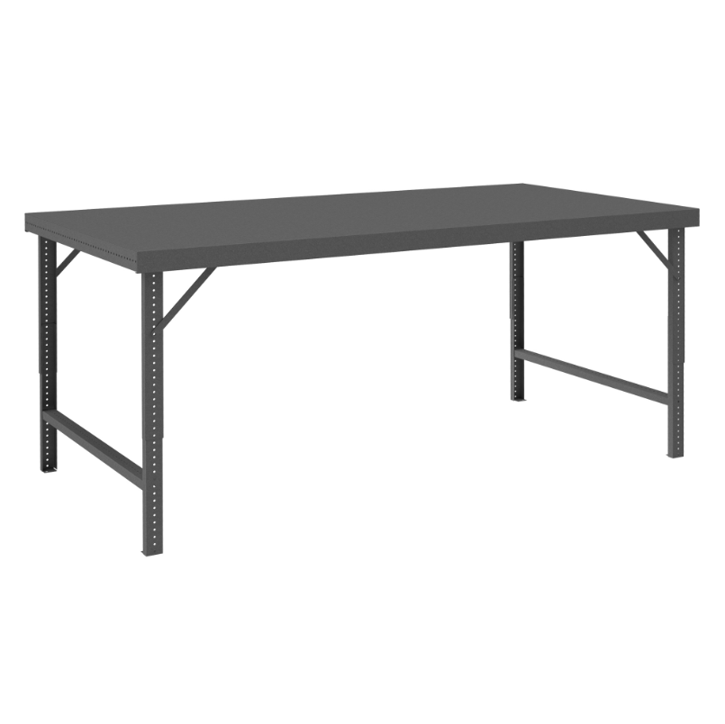 Durham WBF-3072-95 Folding Leg Workbench, Steel Top, 72 X 30