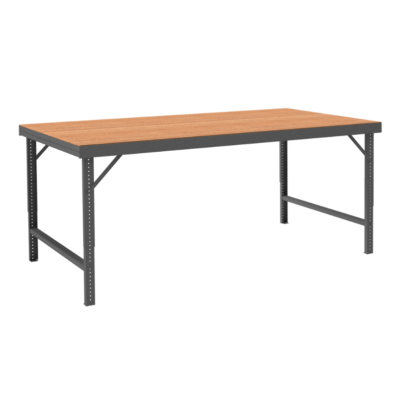 Durham WBF-TH-3096-95 Folding Leg Workbench, Tempered Hardboard Top, 96 X 30