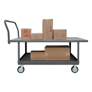 Durham WHPT30606MR95 Platform Truck, Work Height, 2 Shelves, 2000 Lbs. Capacity, 30 X 60