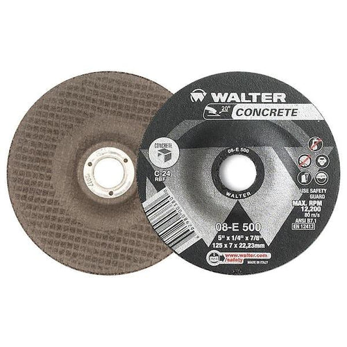 Walter Concrete Grit Inding Wheels 5 In. X 1/4 In. C24