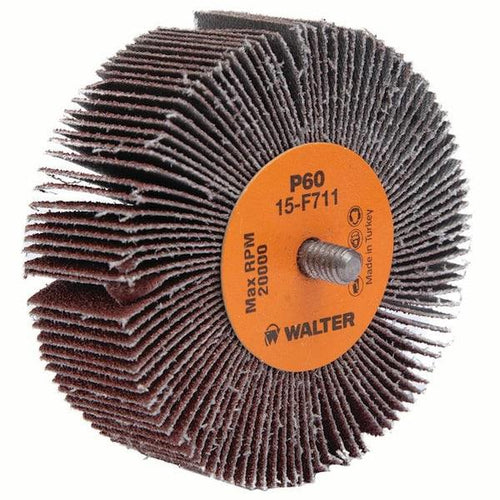 Walter 3 In. X 1 In. X 1/4-20 Grit 60 Coolcut Flap Wheels