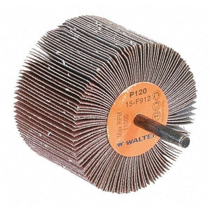 Walter Flap Wheel, 1/4" Shaft, 3"X2", 120G