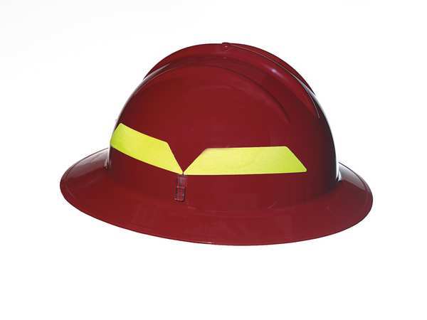 Bullard Fire Helmet, Full-Brim Style (Red)