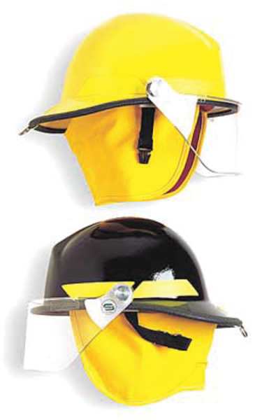 Bullard Fire Helmet, Modern Style (Yellow Thermoplastic, 6 pt Ratchet)