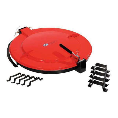 Latching Lid for Poly Drum, Red