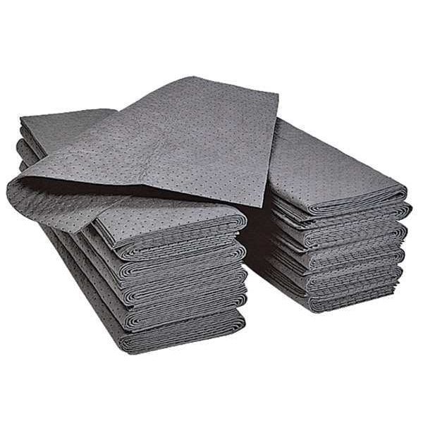 Sorbents, 33 gal, 30 in x 30 in, Universal, Gray, Polypropylene