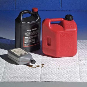 Sorbents, 32 gal, 24 in x 150 ft, Oil, White, Polypropylene