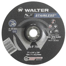 Load image into Gallery viewer, Walter Depressed Center Grinding Wheel, Type 27, 0.125 In Thick, Aluminum Oxide
