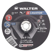 Load image into Gallery viewer, Walter Depressed Center Grinding Wheel, Type 27, 0.25 In Thick