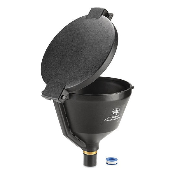 Drum Funnel, 10 gal. Flow Capacity, Black