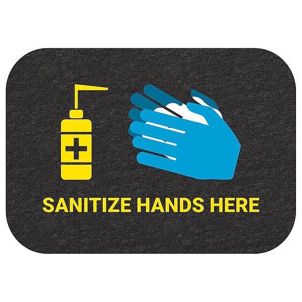 Hand Sanitizer Station Floor Sign, PK4