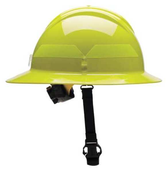 Bullard Fire Helmet, Full-Brim Style (Lime-Yellow)