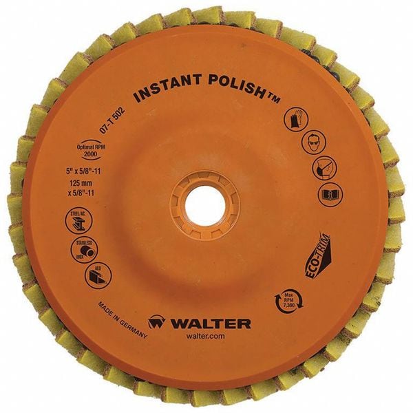 Walter Polish Disc, Thread Hole, 4 1/2
