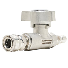 Load image into Gallery viewer, MTM Hydro Veloci SS10 Stainless 3/8" Ball Valve w/SS QC Installed - 20.0152