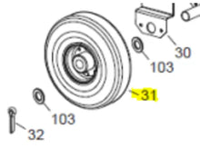 Load image into Gallery viewer, Replacement Heater Wheel Ø260 x Ø26 for Blaze 100 Heater