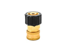 Load image into Gallery viewer, 3/8&quot; QC Brass Coupler x M22 F 14mm Twist Coupler