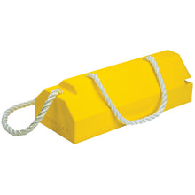 Load image into Gallery viewer, 20" Single Aviation Wheel Chock for Large Aircraft with Rubber Pad, 36" Locking Rope &amp; Handle - AC6820-LR-RP-H