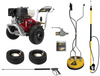 BE B4013HABG Professional 4000 PSI (Gas-Cold Water) Start Your Own Pressure Washing Business Kit w/ Honda GX390 Engine & SS Frame